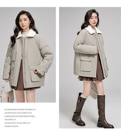 Chaqueta Acolchada Suelta Estilo Coreano en Algodón - Image 11