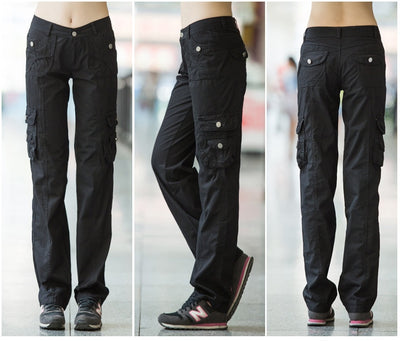 Pantalones Cargo Mujer Holgados Efecto Adelgazante con Múltiples Bolsillos - Image 14
