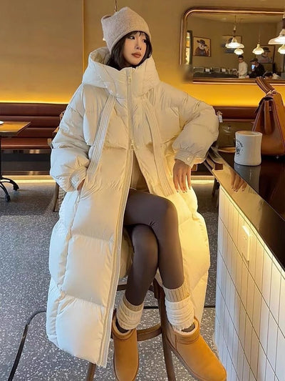 Abrigo Largo Acolchado Impermeable para Mujer - Protección Total en Invierno - Image 22