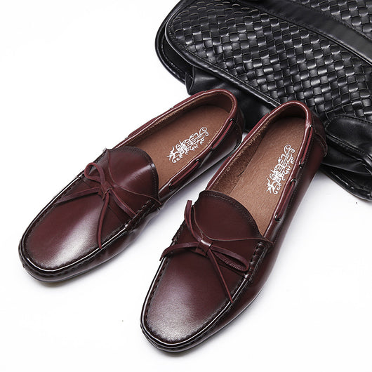 Zapatos Casuales de Cuero Estilo Coreano para Hombre - Image 5