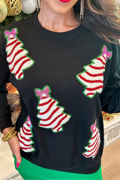 Suéter Navideño para Mujer con Árbol y Lentejuelas Brillantes - Image 10