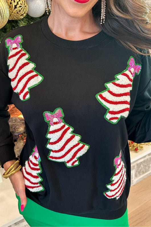 Suéter Navideño para Mujer con Árbol y Lentejuelas Brillantes - Image 10