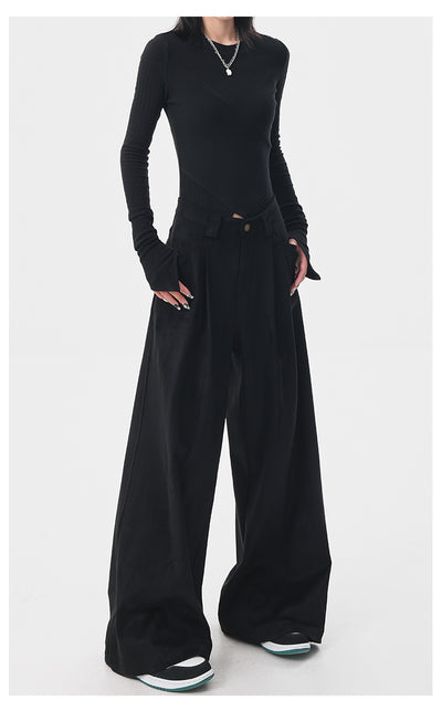 Pantalones Anchos Retro Vintage Marrón para Mujer - Estilo Casual Holgado - Image 29