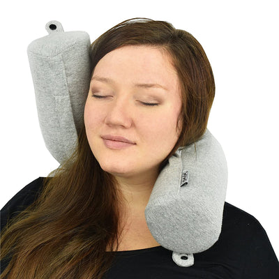 Almohada de Viaje de Espuma Viscoelástica Ajustable y Flexible con Soporte para Cuello, Barbilla, Zona Lumbar y Piernas - Image 4