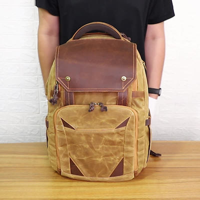 Bolsa Profesional Canvas Impermeable para Cámara SLR y Laptop