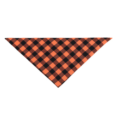 Pañuelo Triangular para Mascotas de Algodón Doble Cuadros - Image 6