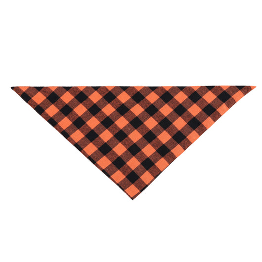Pañuelo Triangular para Mascotas de Algodón Doble Cuadros - Image 6