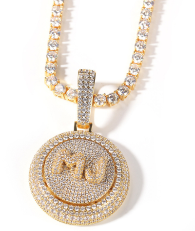 Dije Hip Hop Personalizado Giratorio con Letras y Circonitas Micro Incrustadas - Image 14