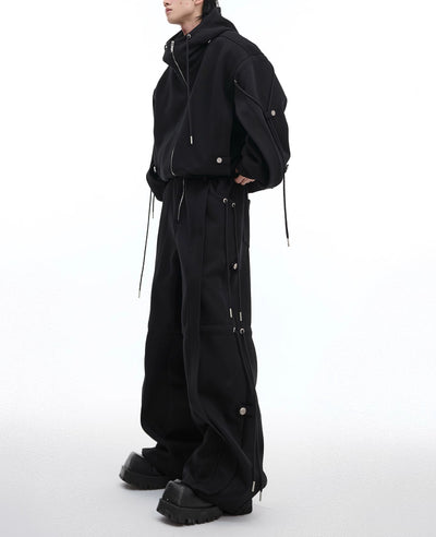 Sudadera con Capucha Oversize de Diseño Deconstruido y Cordón Ajustable - Image 6