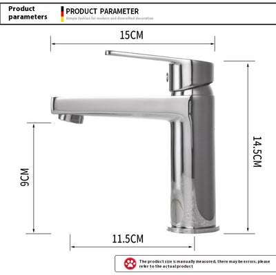 Grifo de Baño Cuadrado en Cobre con Control de Agua Caliente y Fría - Image 9