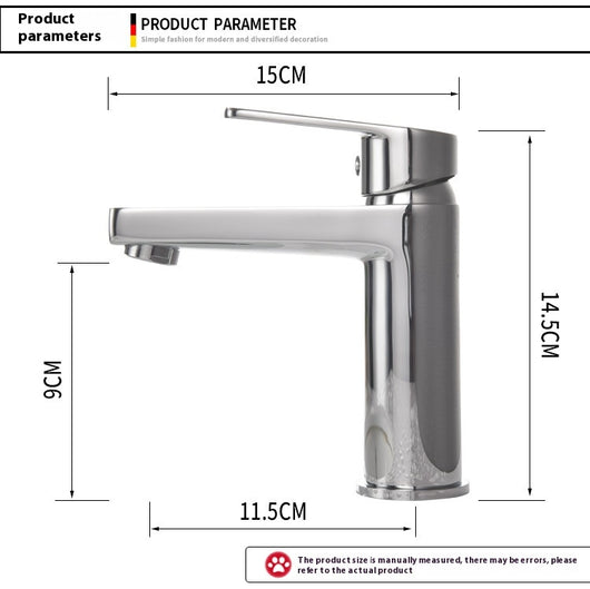 Grifo de Baño Cuadrado en Cobre con Control de Agua Caliente y Fría - Image 9