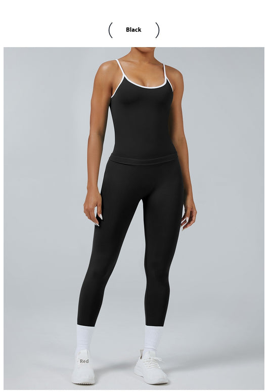Chaleco Deportivo Mujer Espalda Descubierta Contraste de Colores - Image 29