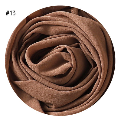 Pañuelo de Gasa Perlada en Colores Sólidos - Cobertura Elegante Monocromática - Image 17