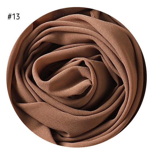 Pañuelo de Gasa Perlada en Colores Sólidos - Cobertura Elegante Monocromática - Image 17