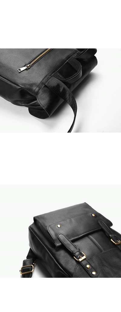 Mochila de Cuero Genuino Gran Capacidad para Mujer - Image 6