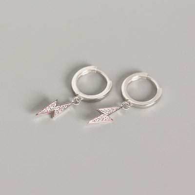 Aretes de Plata con Diamante Rayo Personalizados Multiuso - Image 10