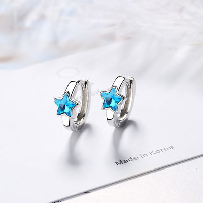 Cadena de Clavícula con Estrella Azul y Cierre de Oreja - Image 12