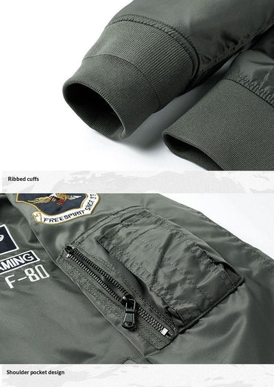 Chaqueta Beisbolera Hombre Bordada Fit Relajado - Image 15