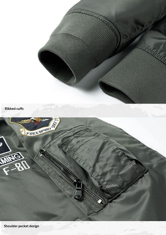Chaqueta Beisbolera Hombre Bordada Fit Relajado - Image 15