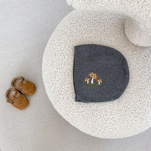 Peto Infantil con Bordado de Hongos + Gorro Juego para Bebés - Image 16