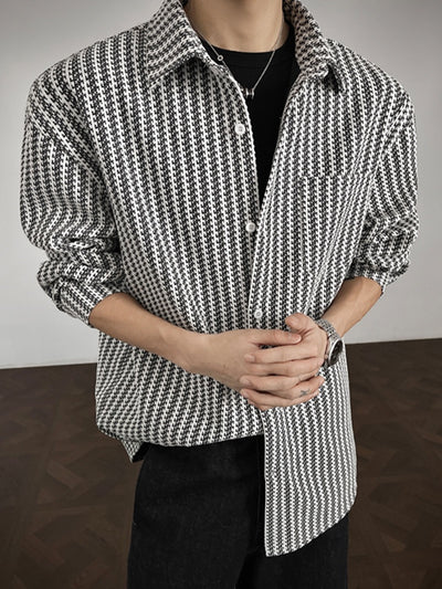 Chaqueta Camisa Hombre Espiga Atrevida Estilo Chanel - Image 17