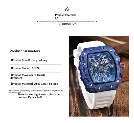 Reloj de Cuarzo para Hombre con Diseño de Onda y Calendario - Image 11