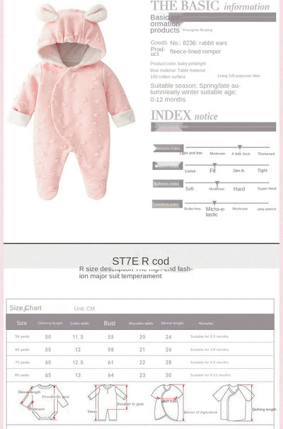 Pijama Enterizo Bebé Invierno con Pie Doble Capa y Forro Polar - Image 6