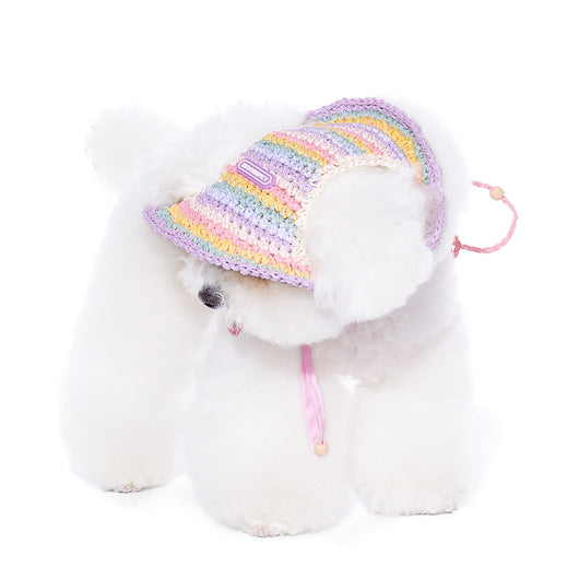 Sombrero Tejido para Perros Pequeños - Protección Solar Verano - Image 12