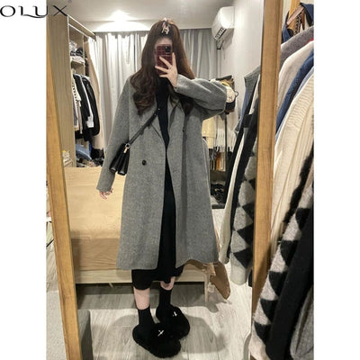 Abrigo de Lana Premium Talla Pequeña para Mujer - Image 9