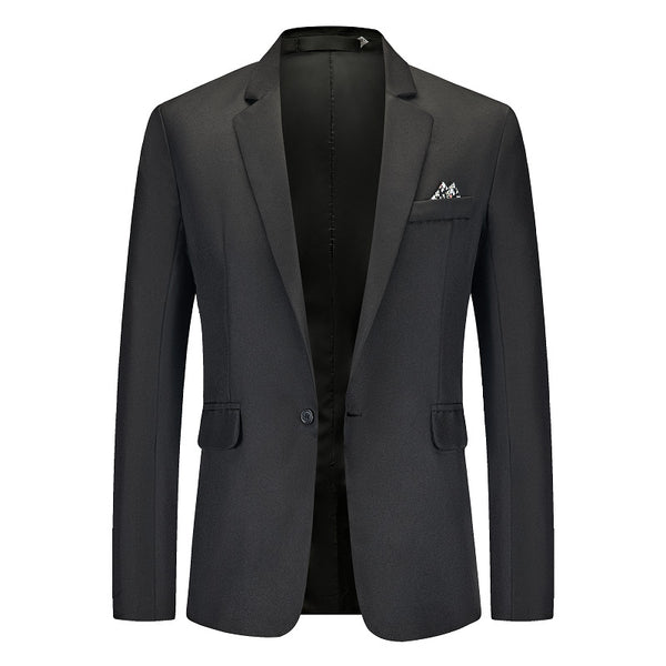 Saco de Negocio Hombre Corte Relajado Solapa Simple