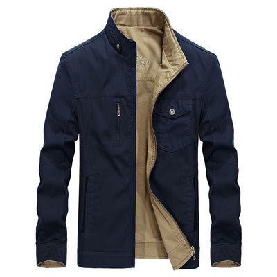 Chaqueta de Cuello Mao para Hombre sin Capucha - Image 8