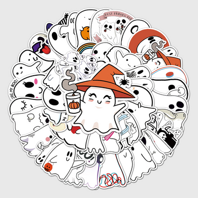 Pack 50 Stickers Halloween Resistentes al Agua para Laptop, Tazas y Refrigerador - Image 6