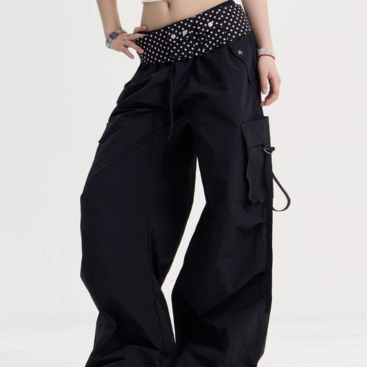 Pantalones Vaqueros Retro Americano Cintura Alta Pierna Ancha