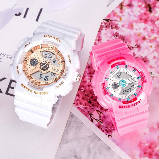 Reloj Deportivo Inteligente Dual Pantalla Resistente al Agua para Parejas - Image 2