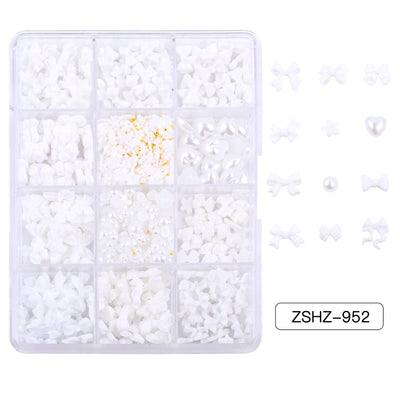 Set de Adornos Navideños de Resina con Lazos y Moños Mixtos - Image 18