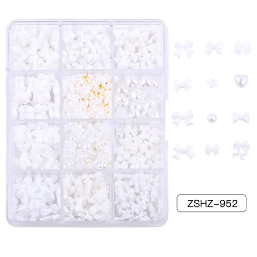 Set de Adornos Navideños de Resina con Lazos y Moños Mixtos - Image 18