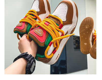 Tenis Retro Altos Hamburg Fries para Deportes y Estilo Casual de Verano - Image 17