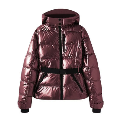 Chaqueta Acolchada Reductora con Cinturón para Mujer - Image 8