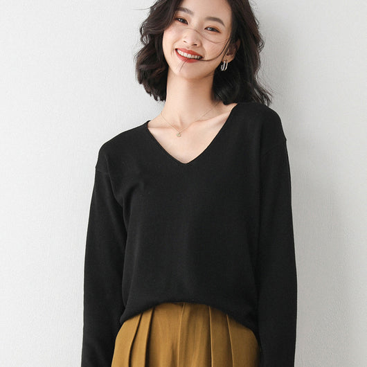 Suéter Suelto Estilo Coreano para Mujer - Prenda Base Versátil - Image 17