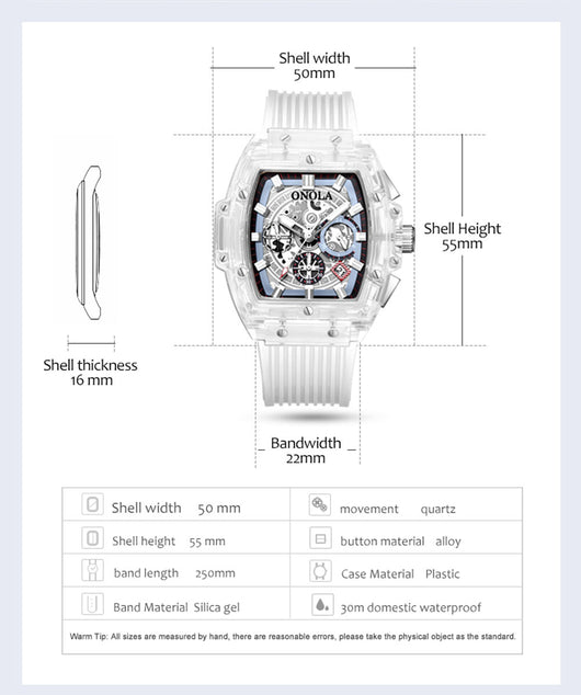 Reloj Unisex con Esfera Transparente y Luz Luminosa - Image 5