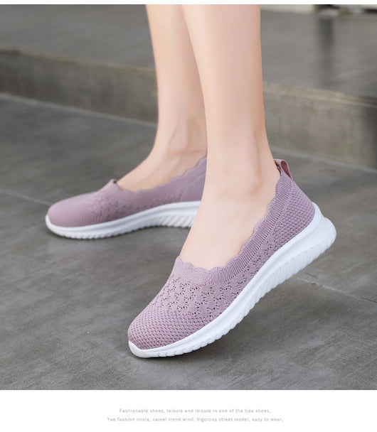 Zapatos Deportivos Tejidos Voladores Talla Grande para Mujer - Image 16