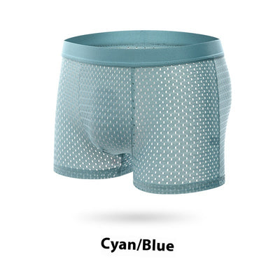 Calzoncillos Bóxer de Malla de Seda de Hielo para Hombre - Image 11