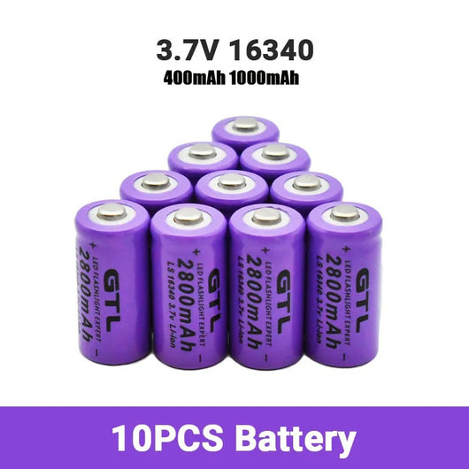 Linterna Táctica LED con Puntero Láser y Batería Recargable CR123A - Image 7