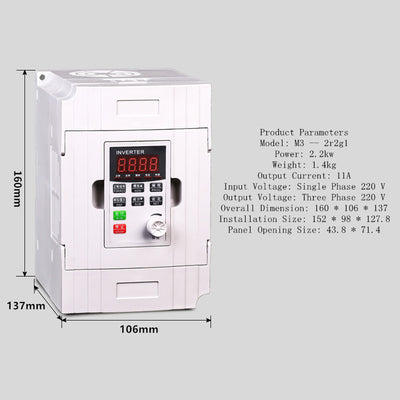 Variador de Frecuencia Trifásico 380V - Control de Velocidad 0.75 a 7.5kW - Image 5