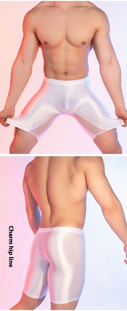 Leggings Moldeadores de Seda Elástica Brillante para Fitness - Image 19