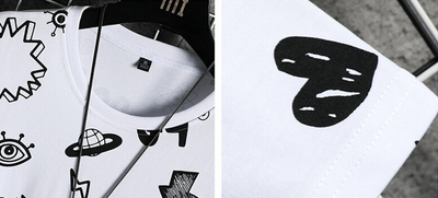 Playera Manga Corta Tendencia para Adolescentes - Image 12
