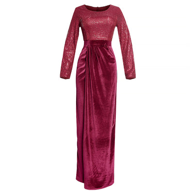 Vestido de Noche Africano con Lentejuelas para Banquetes - Image 25