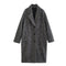 Abrigo Sobretodo Mujer Twill Serrado Largo Medio