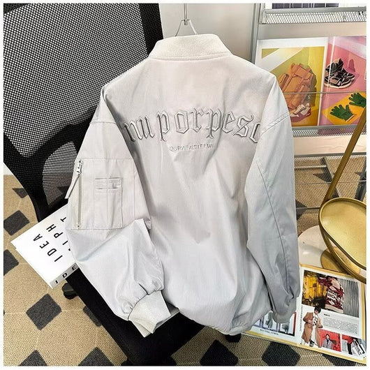 Chaqueta Bomber Oversize para Parejas - Image 11
