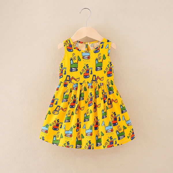 Vestido Falda Línea A para Niñas - Tallas Pequeña y Mediana
